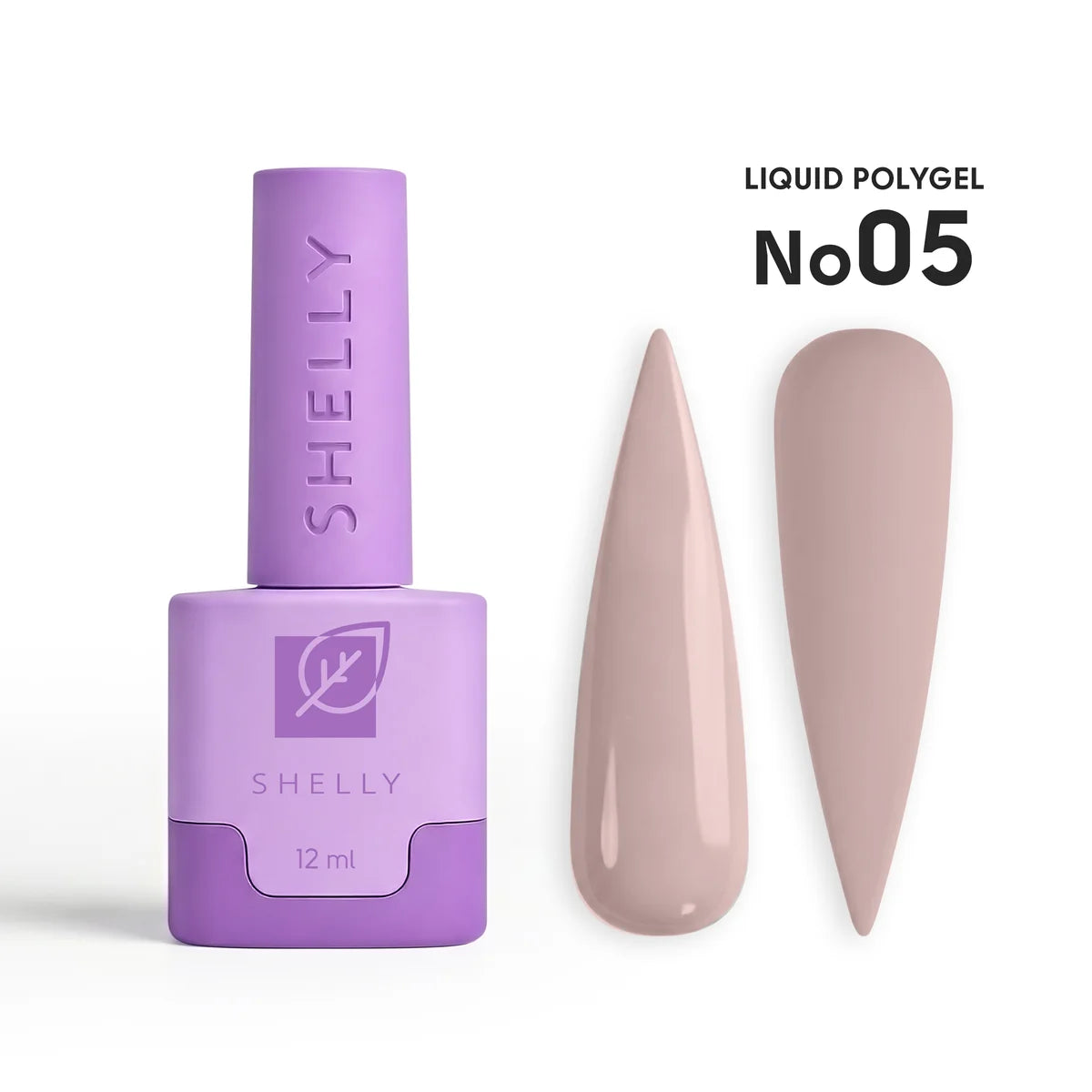 Shelly Liquid PolyGel 05 – HEMA & TPO Free Builder Gel for Nail Strengthening & Leveling, 12 ml / 0.4 fl oz