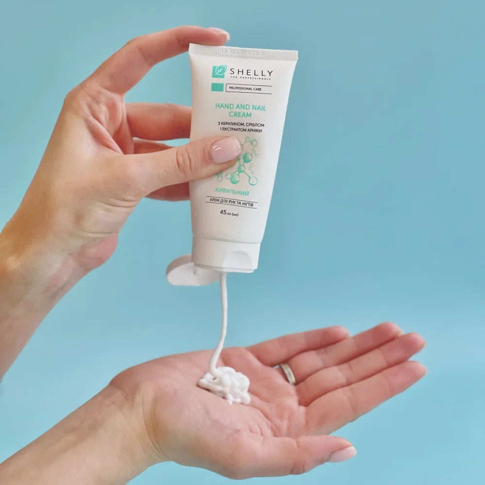 Shelly Hand & Nail Cream with Keratin, Silver & Arnica Extract 45 ml