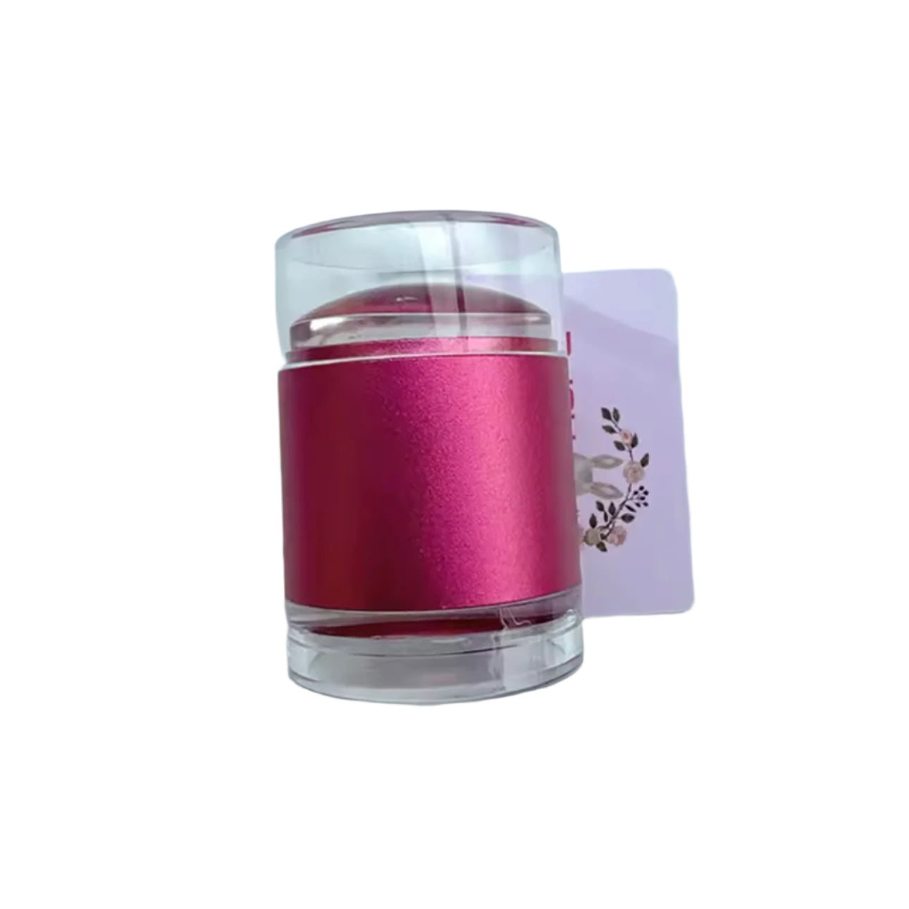 XMQ Pink Nail Art Stamping Tools – Double-Sided Stamper & Scraper Set 4.0 cm | Professional Nail Design Kit