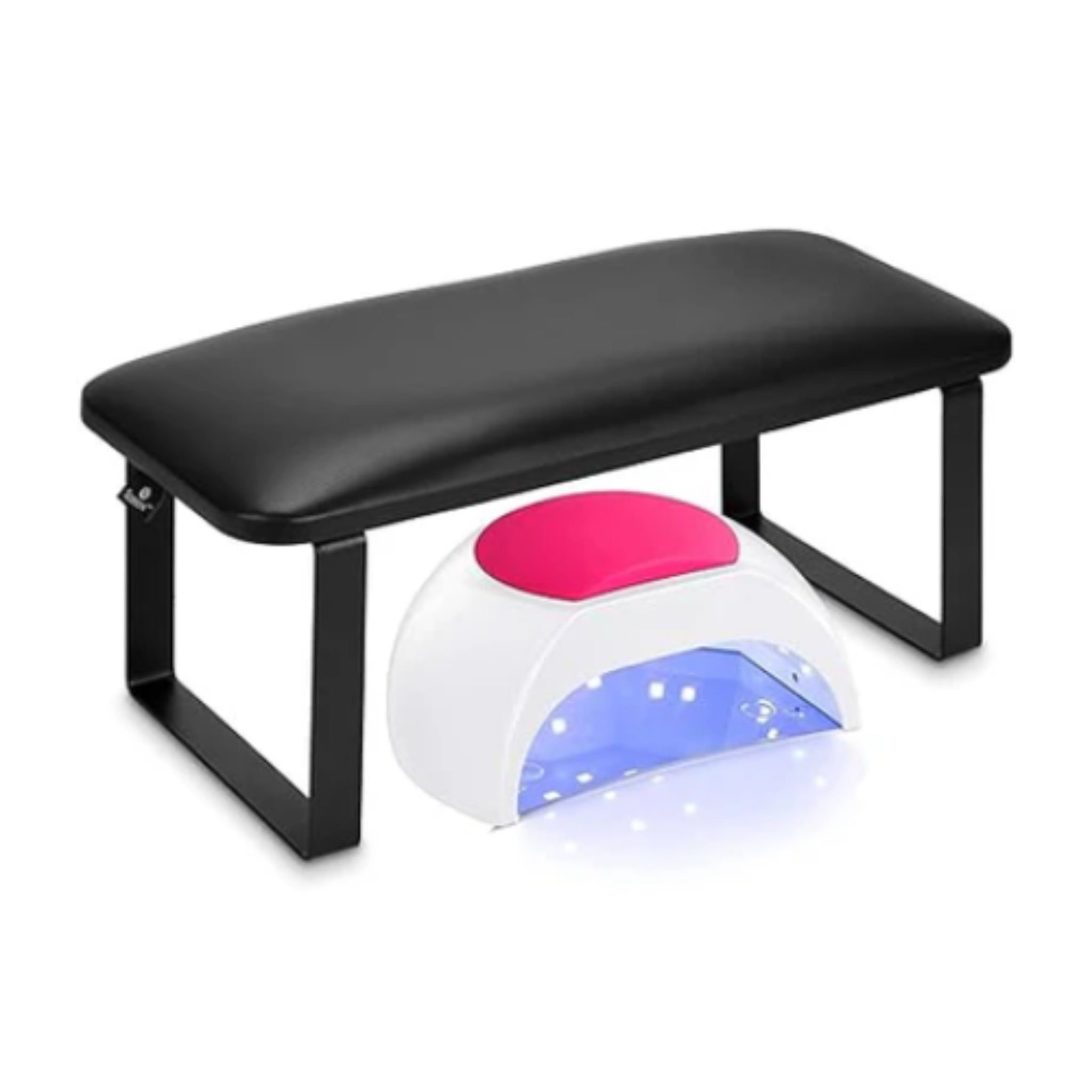 Sorreni Arm Rest for Nails Tech - Non-Slip Nail Arm Rest, Detachable Manicure Hand Pillow for Home or Salon Use (Black)