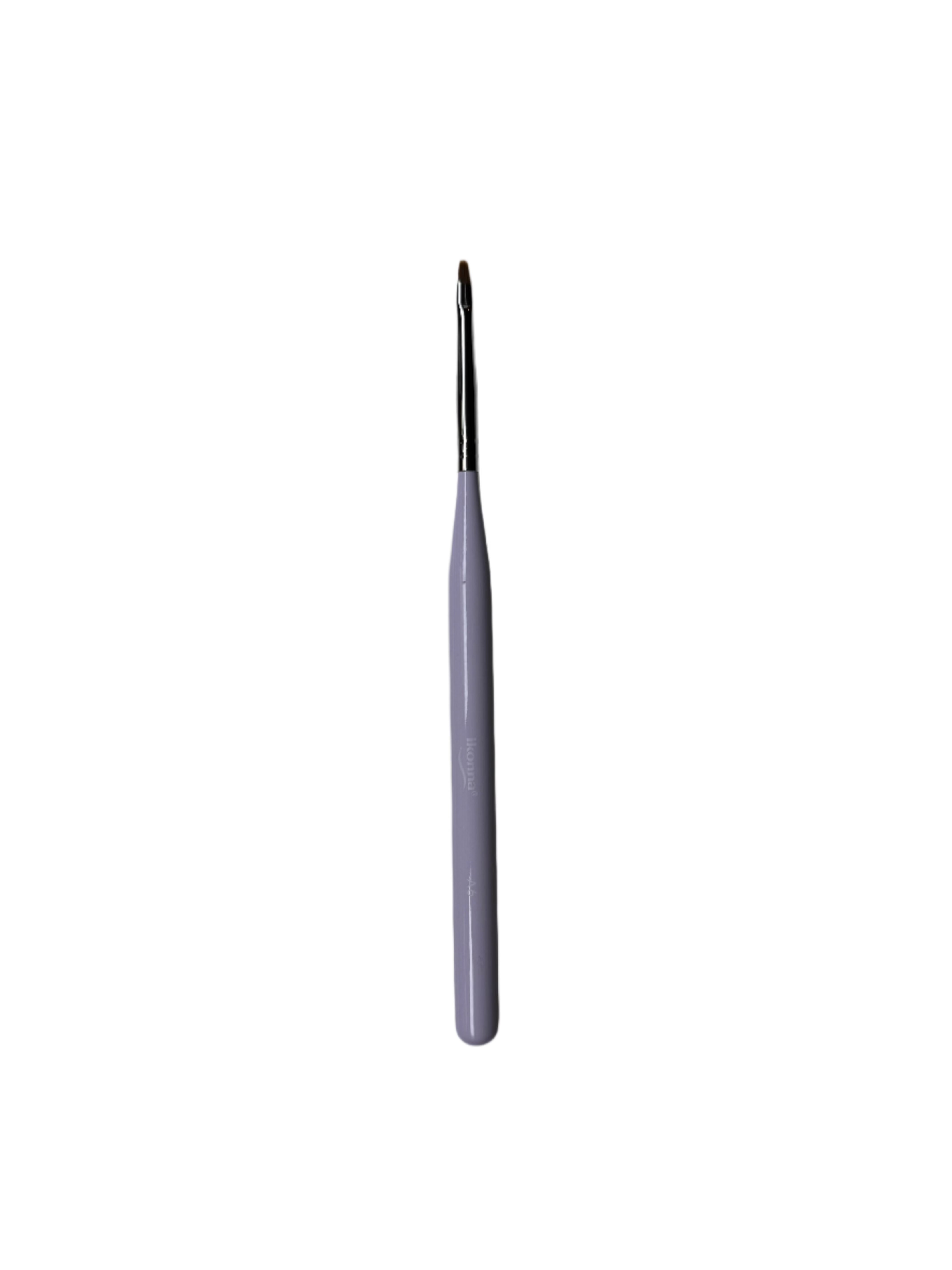 Ikonna Round Nail Art Brush, Oval Detail Brush for Gel Painting & Soft Shading (Lilac)