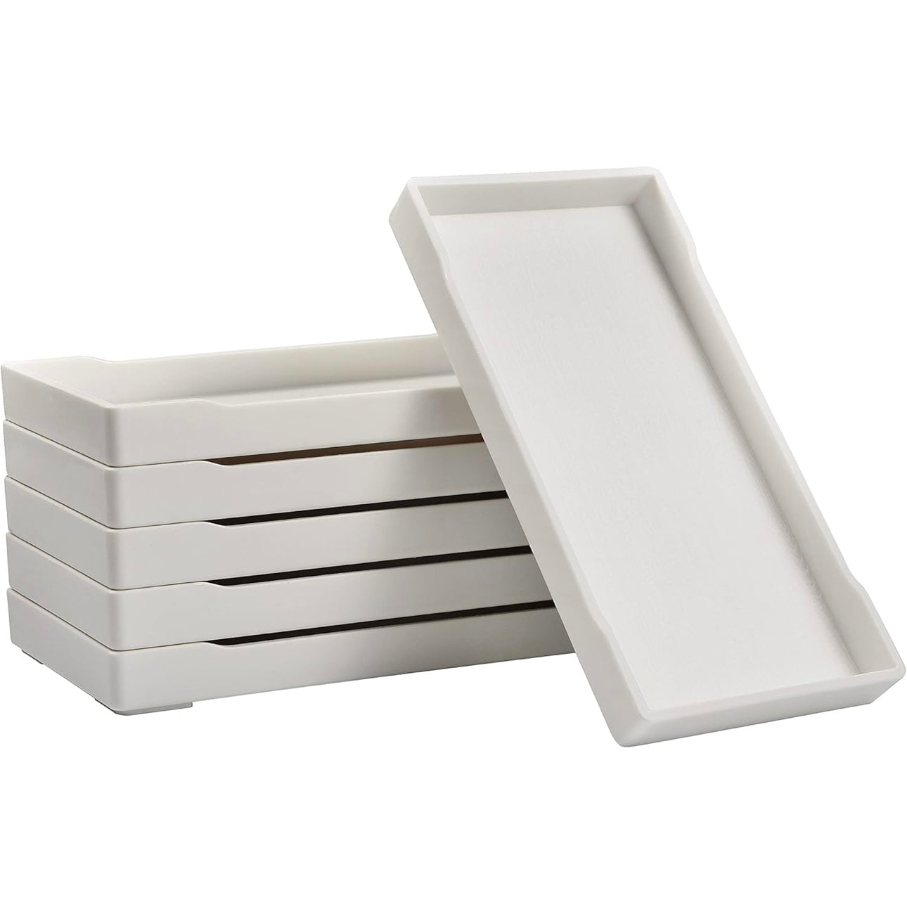 White Mini Tool Tray for Manicure & Pedicure 8” x 4” Organizer