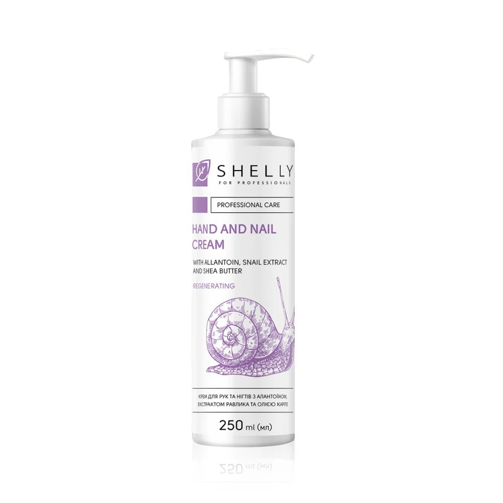 Shelly Hand & Nail Cream with Allantoin, Snail Extract & Shea Butter 250 ml