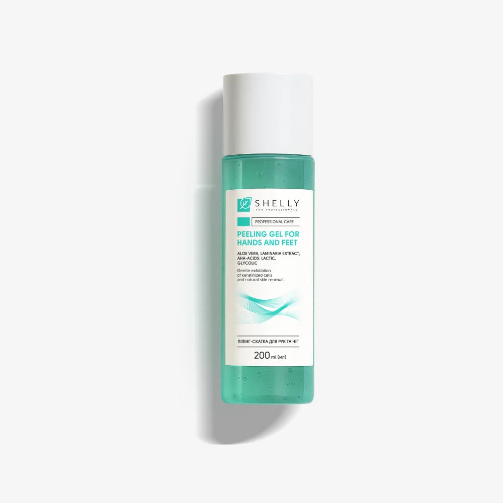 Shelly Peeling Gel for Hands & Feet with Aloe Vera, Mint Extract & AHA