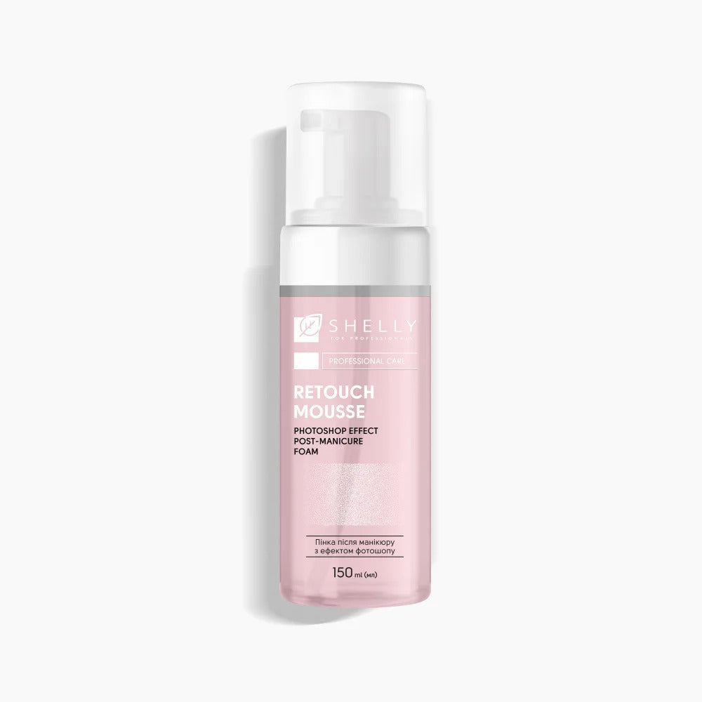Shelly Retouch Mousse – Post-Manicure Cleansing & Soft-Focus Skin Finish Foam 150 ml | Refreshing Hand Care Mousse