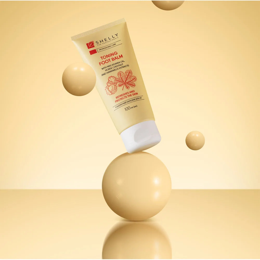 Shelly Toning Foot Balm with Macadamia Oil, Horse Chestnut & Witch Hazel Extracts 100 ml
