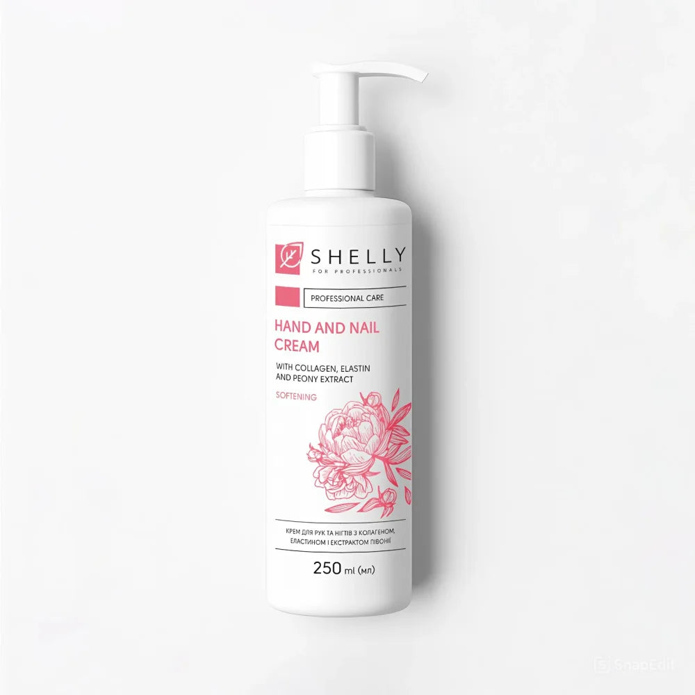 Shelly Hand & Nail Cream with Collagen, Elastin & Peony Extract 250 ml