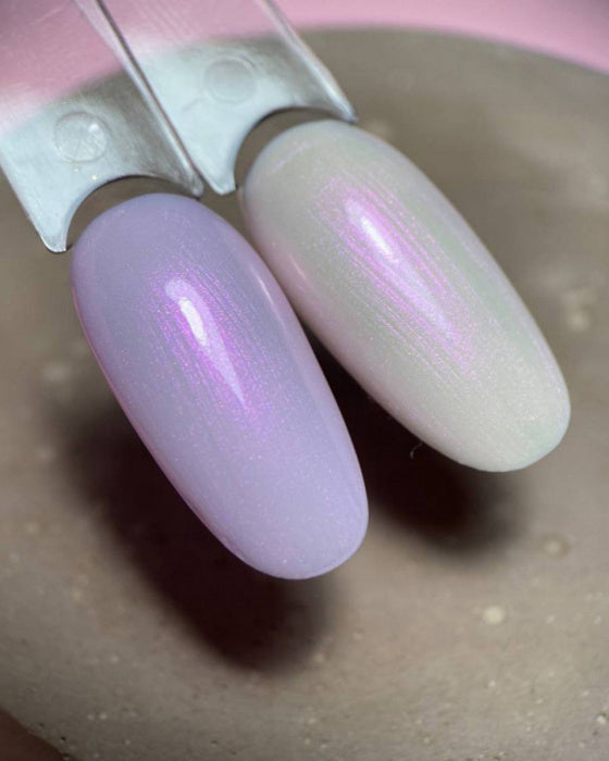 Dark Pink Pearl No Wipe Top Coat Glitter Gel Top