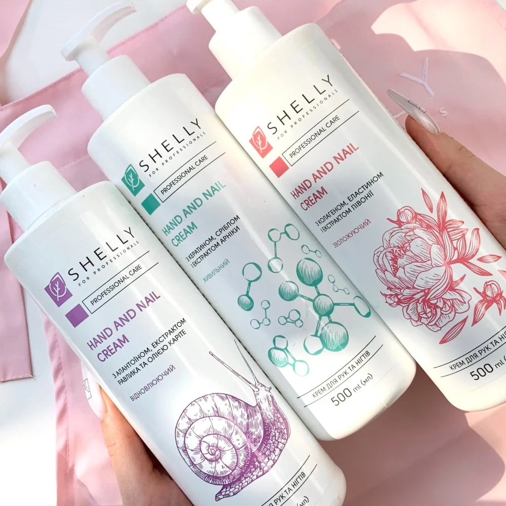 Shelly Hand & Nail Cream with Allantoin, Snail Extract & Shea Butter 250 ml