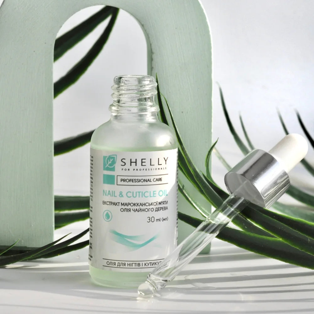 Shelly Cuticle & Nail Oil with Moroccan Mint Extract and Tea Tree Oil 30 ml