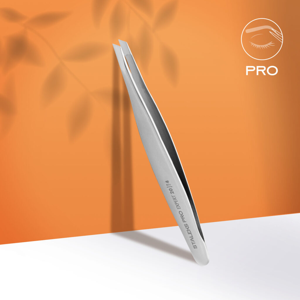 Staleks Eyebrow Tweezers EXPERT 20 TYPE 4 (Narrow Beveled)