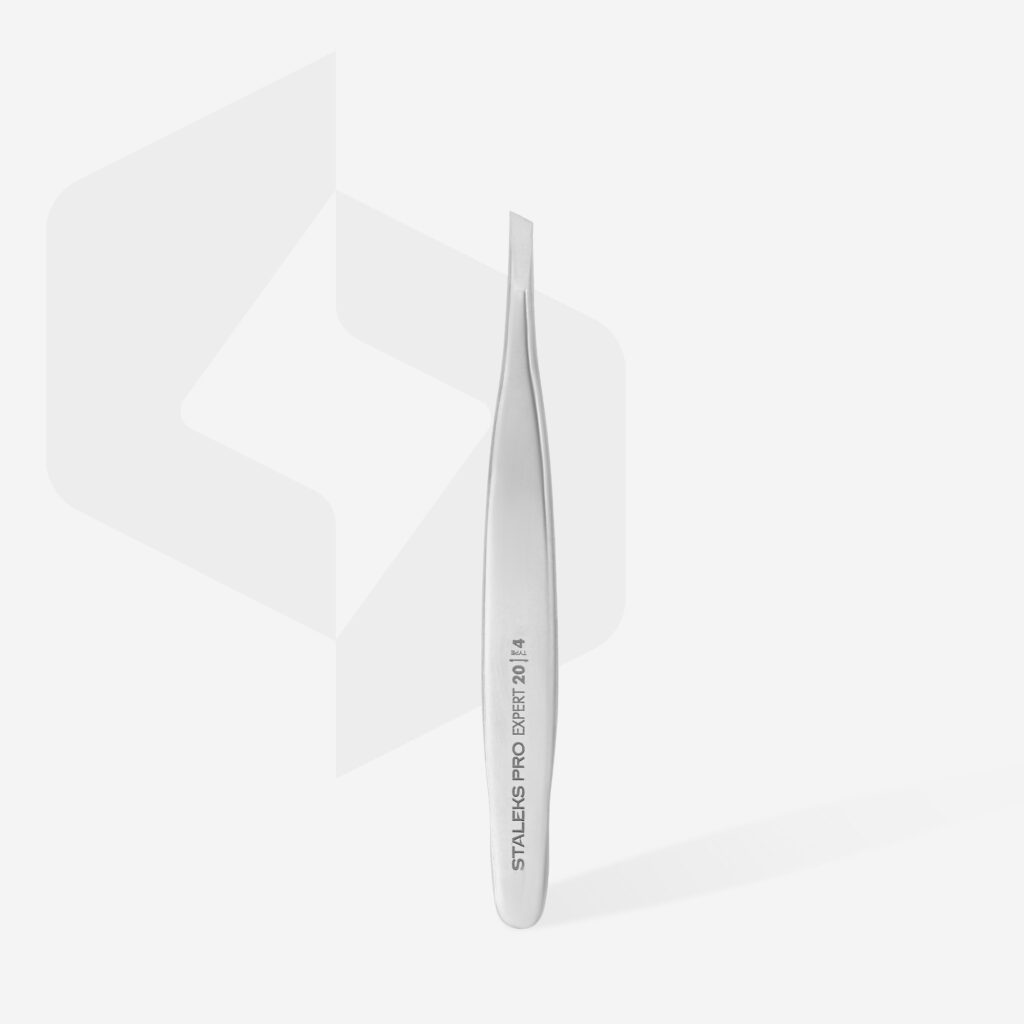 Staleks Eyebrow Tweezers EXPERT 20 TYPE 4 (Narrow Beveled)