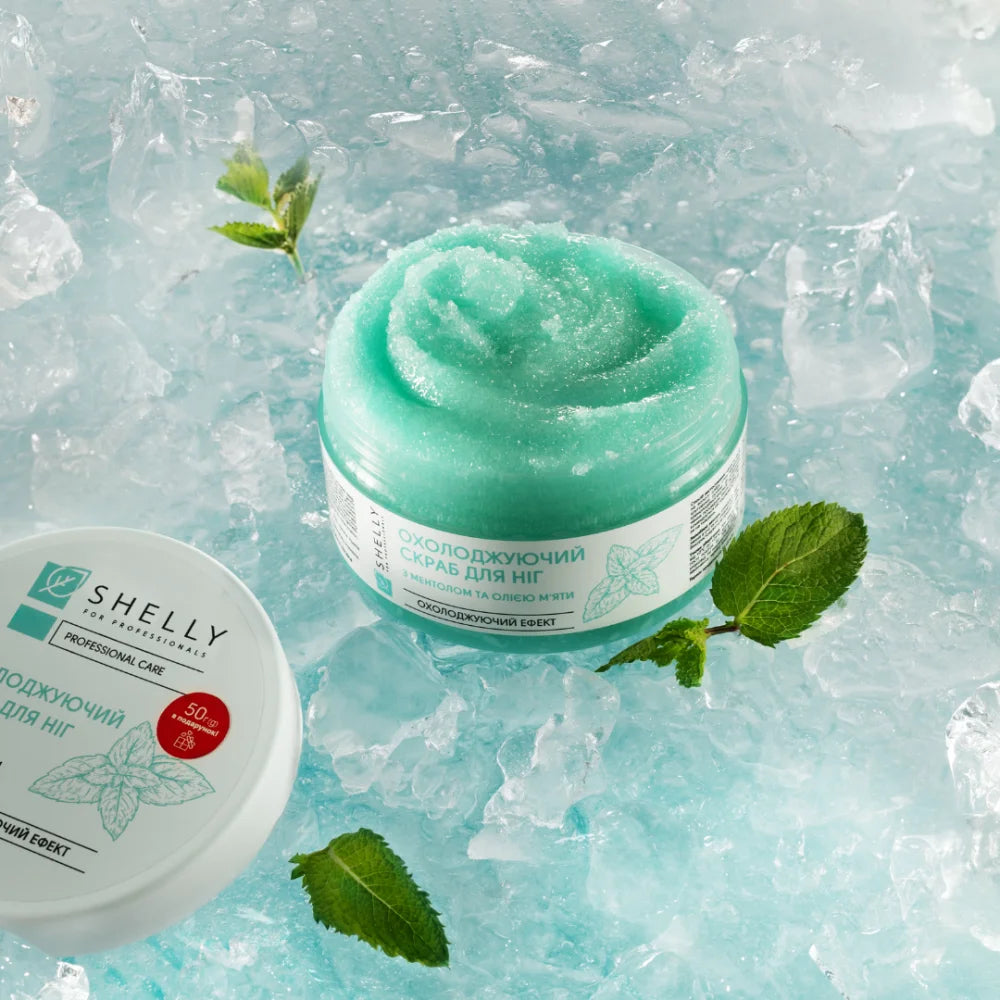 Shelly Cooling Foot Scrub with Menthol & Peppermint Oil 200 g
