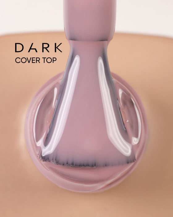 Dark Cover No Wipe Camouflage Top Coat Nude Gel Top