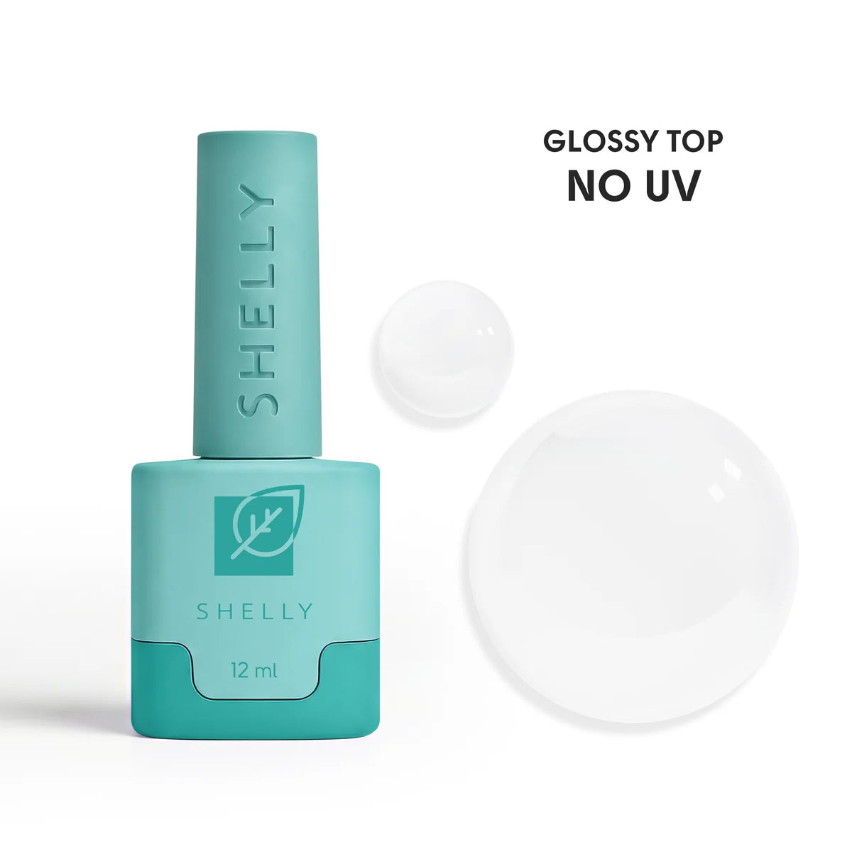 Shelly Glossy No Wipe Top Coat – No UV Filter, HEMA & TPO Free Gel Polish, 12 ml | 0.4 fl oz