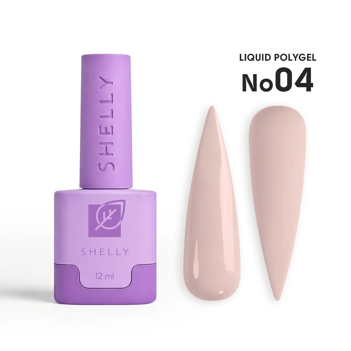 Shelly Liquid PolyGel 04 – HEMA & TPO Free Builder Gel for Nail Strengthening & Leveling, 12 ml / 0.4 fl oz