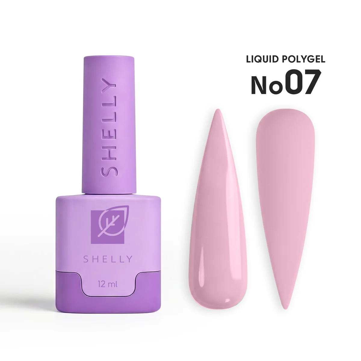 Shelly Liquid PolyGel 07 – HEMA & TPO Free Builder Gel for Nail Strengthening & Leveling, 12 ml / 0.4 fl oz