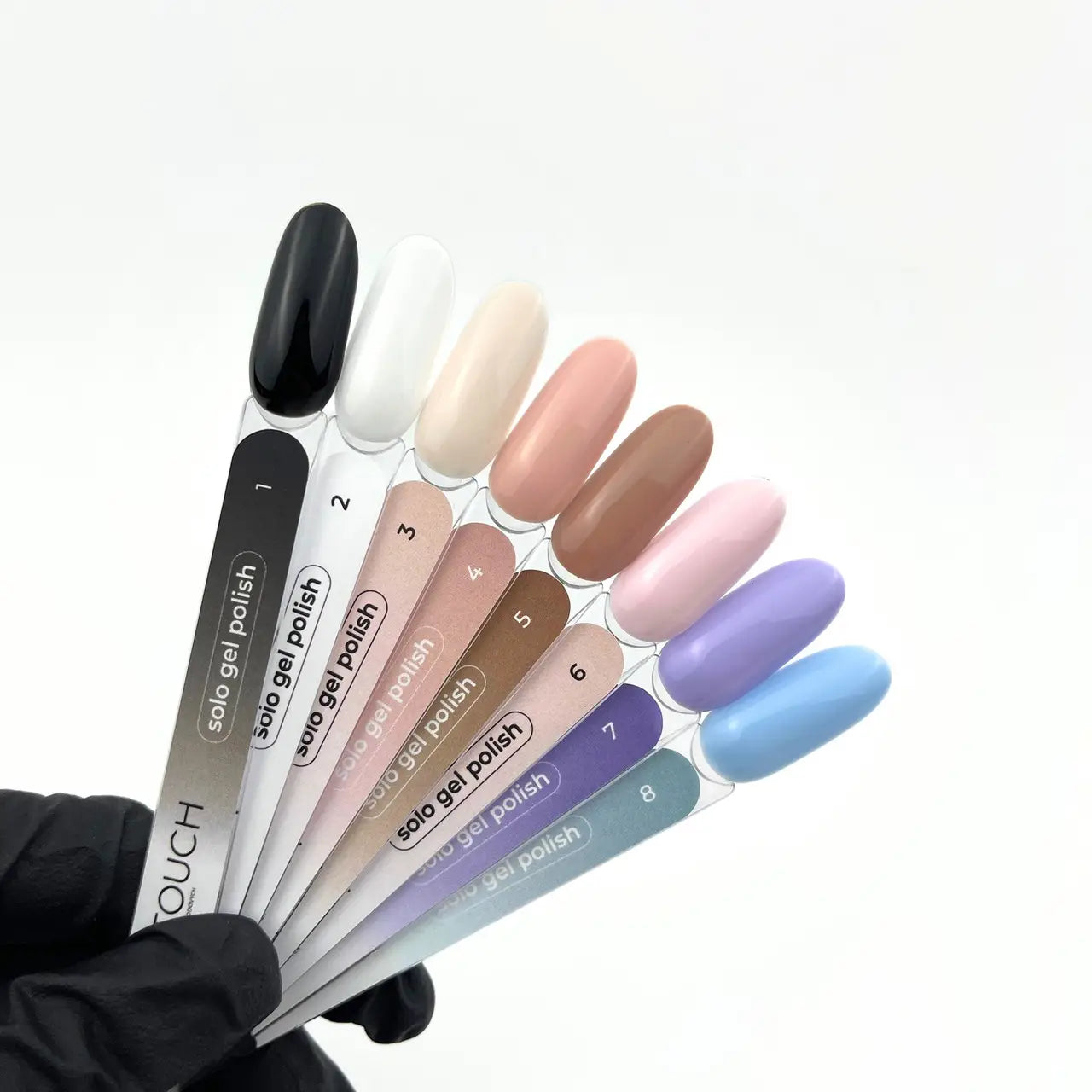 Touch SOLO Gel Polish No.08 – One-Step 3-in-1 Gel Polish 9 ml, Base + Color + Top, Long-Lasting Pedicure