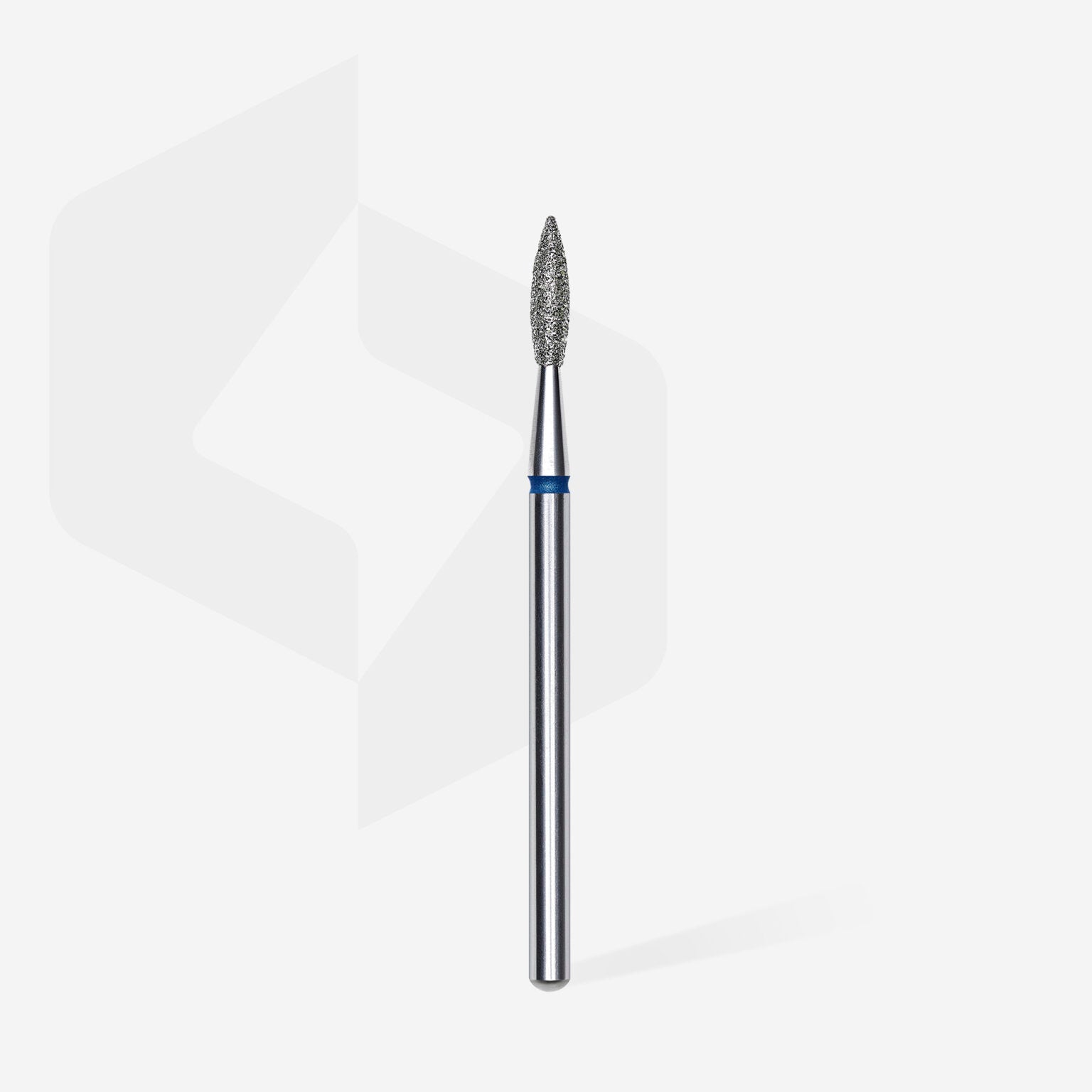 Staleks Diamond Nail Drill Bit Pointed Flame Blue EXPERT Head Diameter: 2.1 mm | Working Part: 8 mm