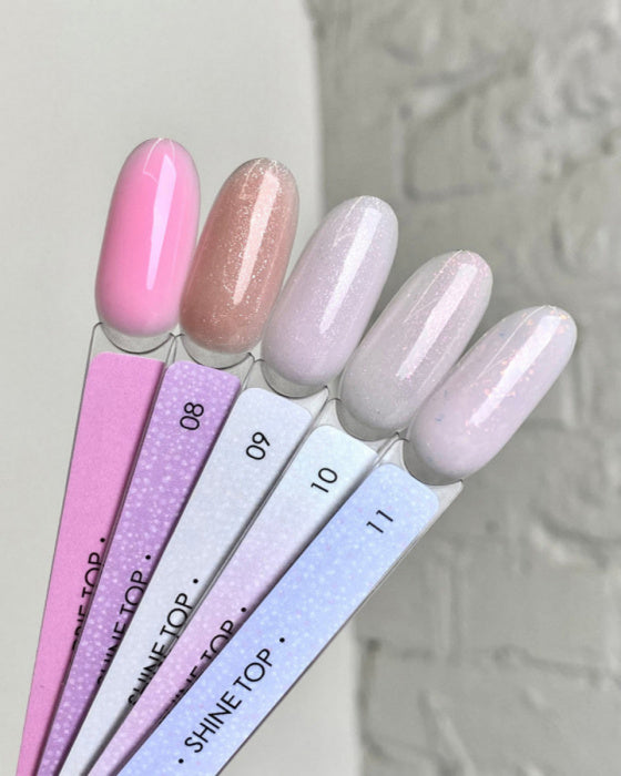 Dark Shine Top No.10 Glitter No Wipe Top Coat