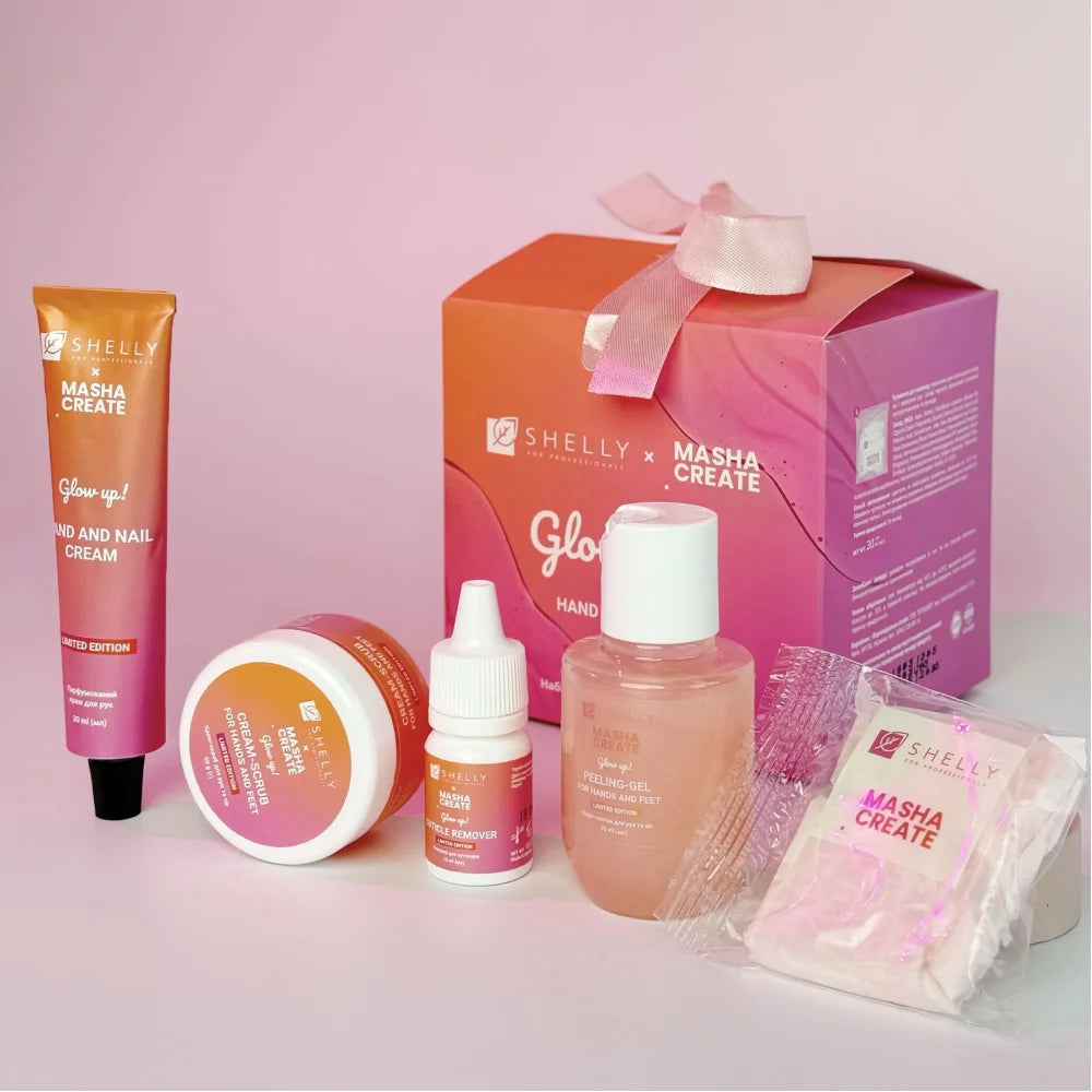Glow up! Hand Care Set SHELLY x Masha Create, Limited Edition Hand & Nail Collection