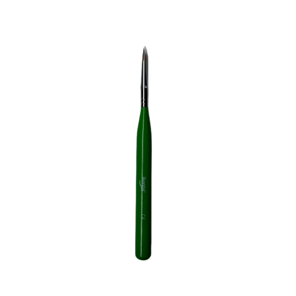 Ikonna Fine Detail Gel Art Brush, Nail Art Liner Brush for Gel & Paint (Green)