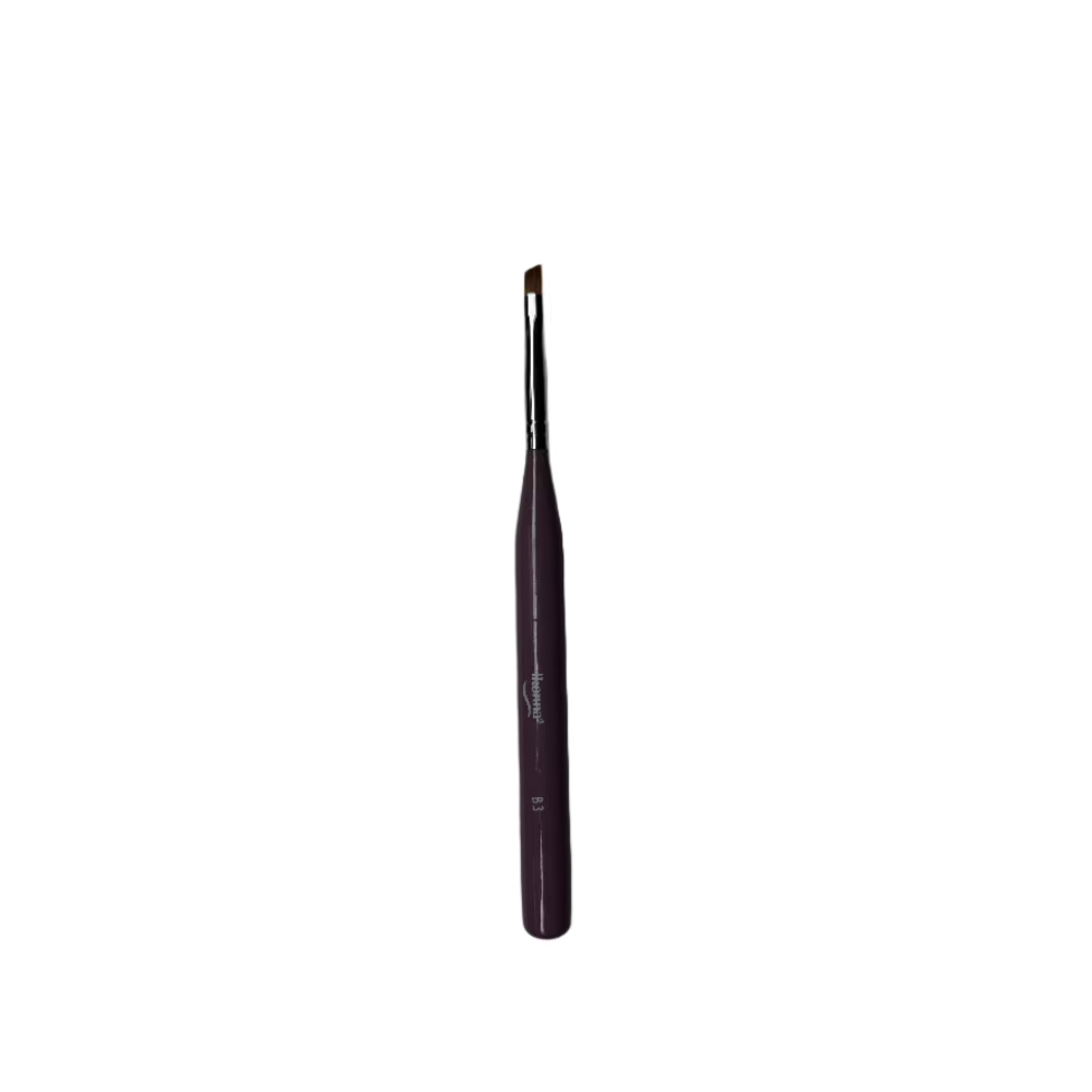 Ikonna Angled Gel Brush, Slanted Nail Art Brush for French Tips, Smile Lines & Precision Gel Work (Purple)