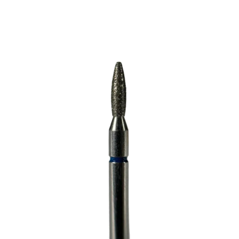 Via Prof Diamond Nail Drill Bit Flame Shape Fine Grit (Luxury Series)