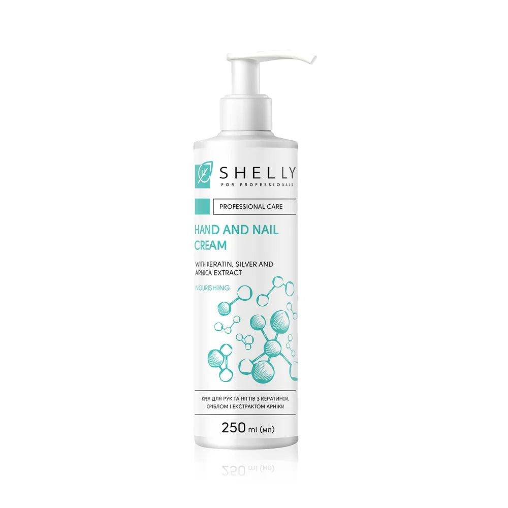 Shelly Hand & Nail Cream with Keratin, Silver & Arnica Extract 250 ml