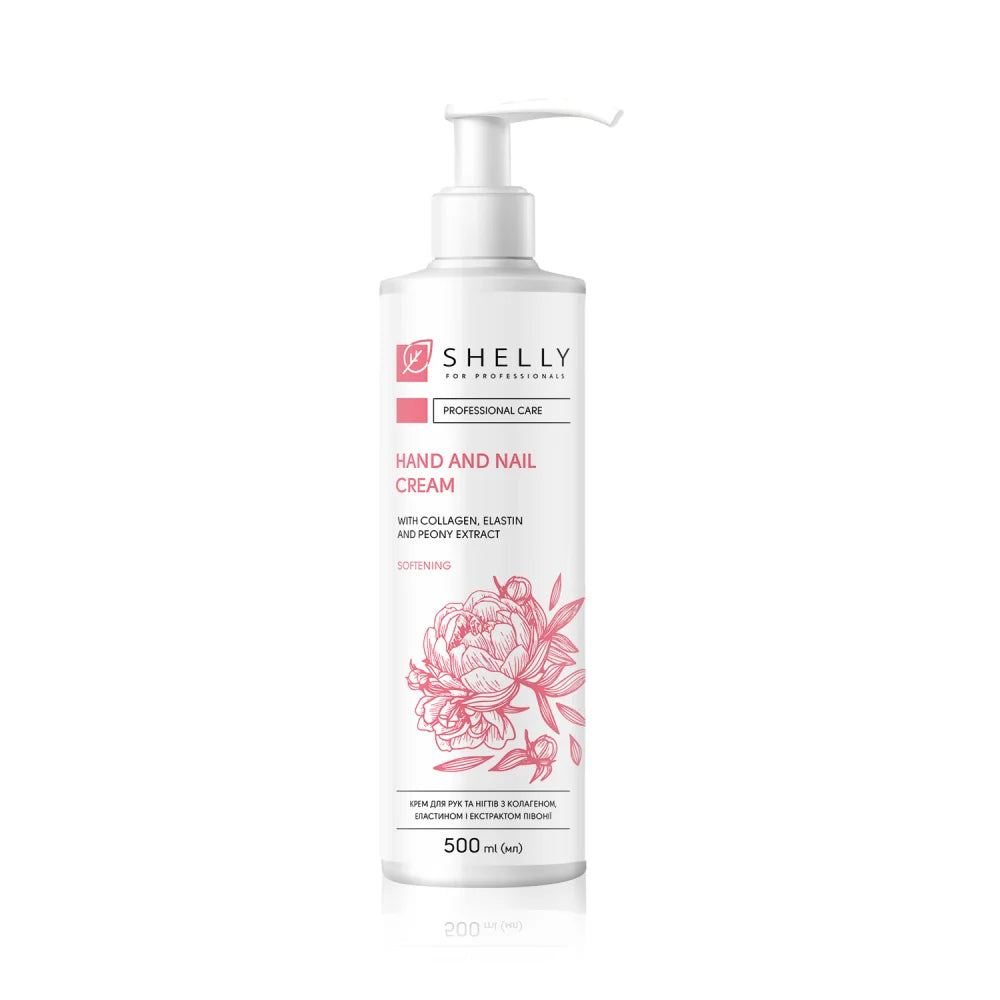 Shelly Hand & Nail Cream with Collagen, Elastin & Peony Extract 500 ml