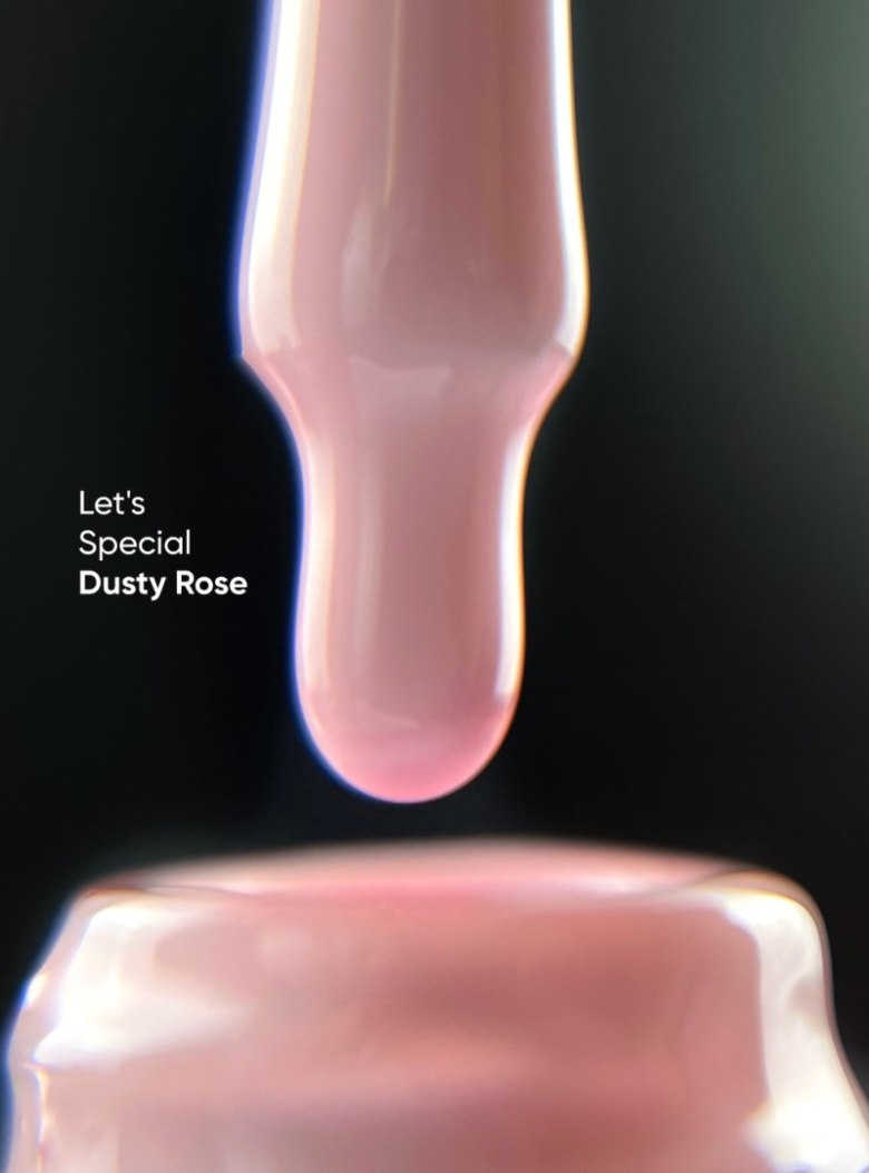 Nails Of The Day Gel Polish Dusty Rose Elegant Dusty Pink Hybrid Gel Polish, Ultra-Pigmented