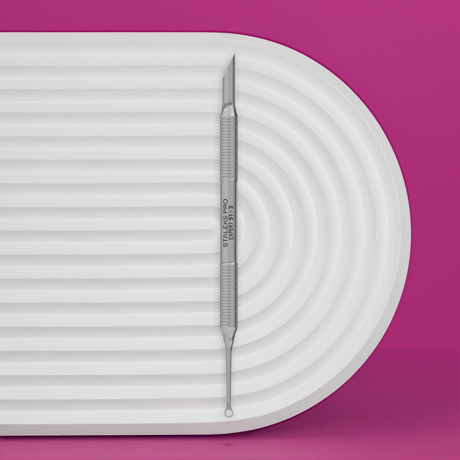 Staleks Manicure Pusher EXPERT 51 TYPE 2 (Beveled and Loop Pusher)