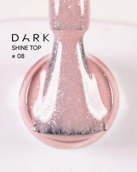 Dark Shine Top No.08 Glitter No Wipe Top Coat
