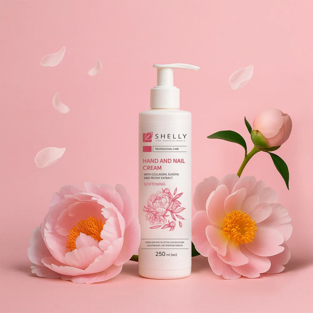 Shelly Hand & Nail Cream with Collagen, Elastin & Peony Extract 250 ml