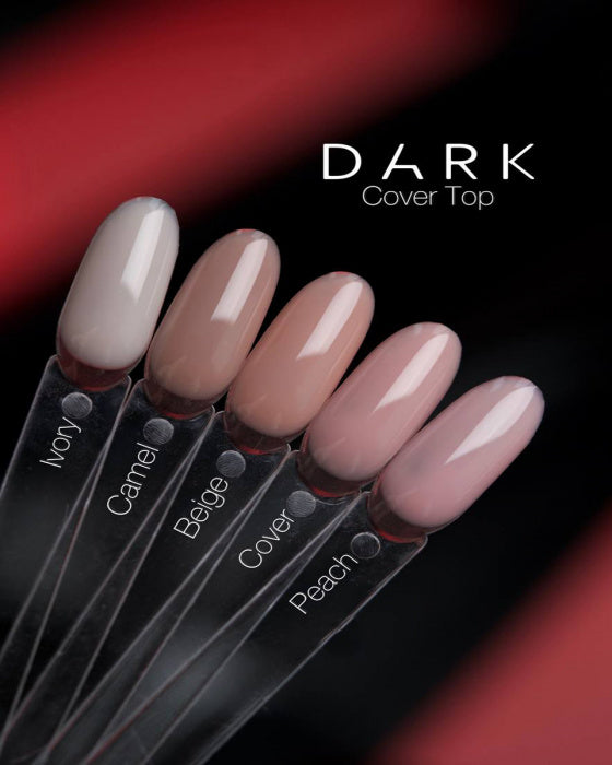 Dark Ivory No Wipe Camouflage Top Coat Ivory Nude Gel Top