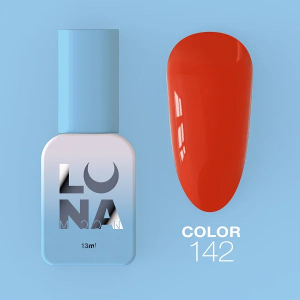 LUNAmoon Colour Varnish No.142, Hybrid Gel Polish, Full Coverage, Medium Viscosity