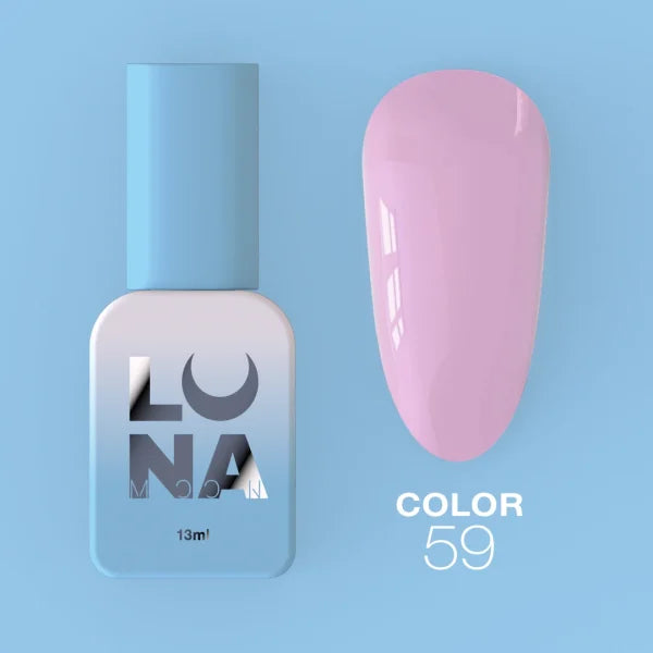 LUNAmoon Colour Varnish No.59, Hybrid Gel Polish, Full Coverage, Medium Viscosity
