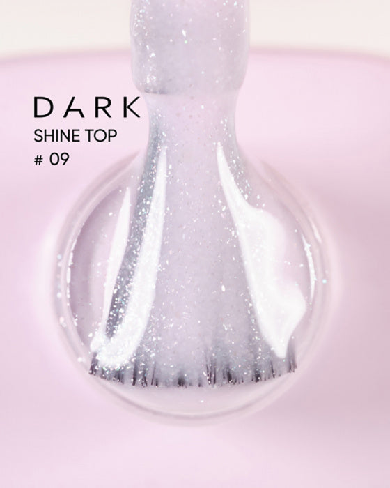 Dark Shine Top No.09 Glitter No Wipe Top Coat