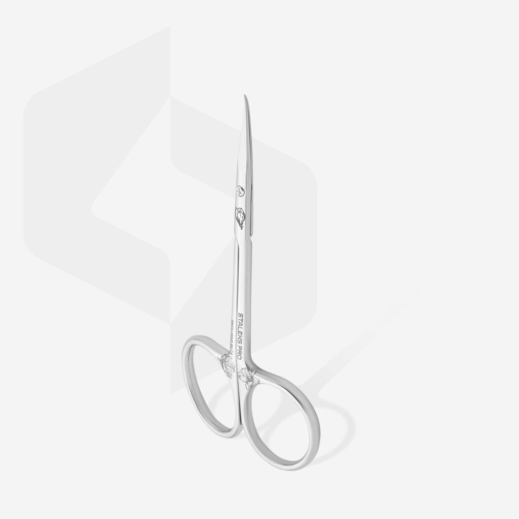 Staleks Pro Exclusive 21 Type 1 Cuticle Scissors with Curved Blade Magnolia SX-21/1m