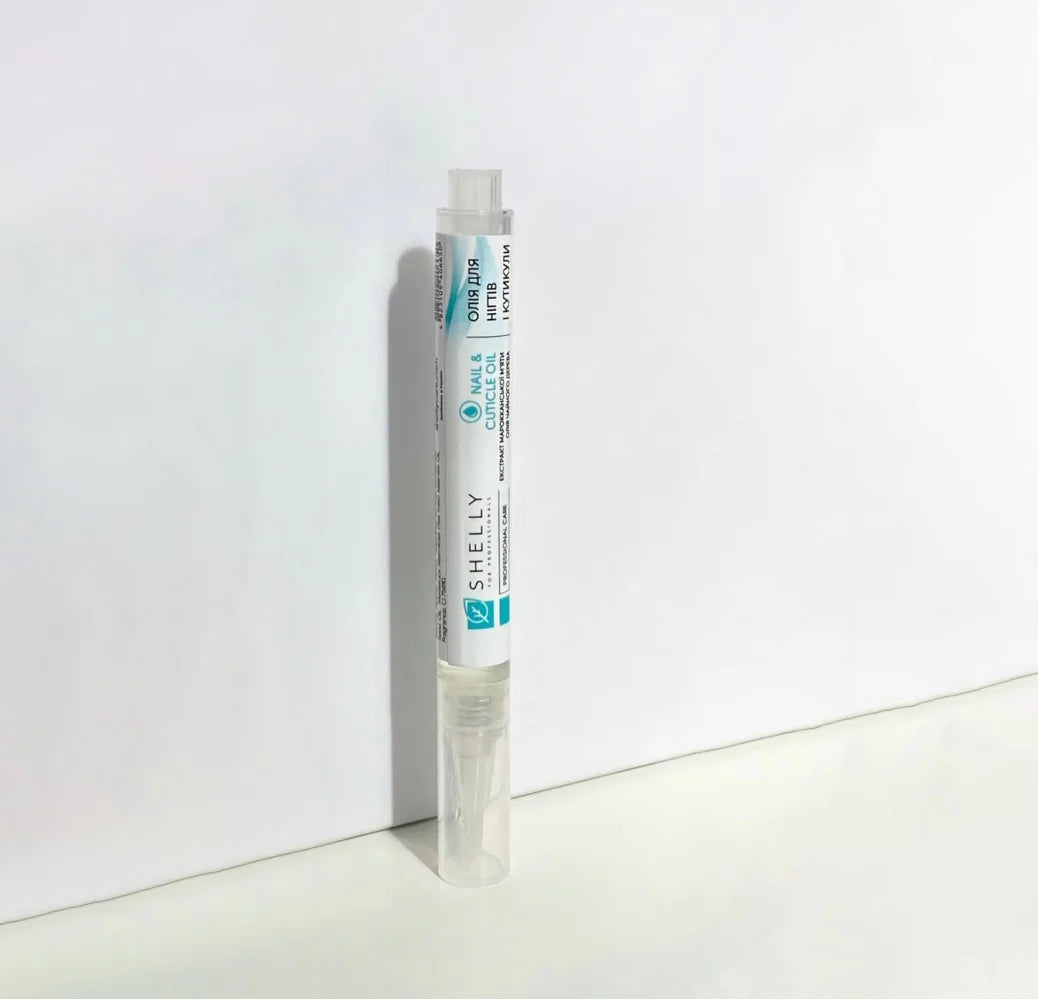 Cuticle & Nail Oil with Moroccan Mint Extract and Tea Tree Oil Shelly 3 ml – Nourishing & Strengthening Cuticle Care for Home & Salon