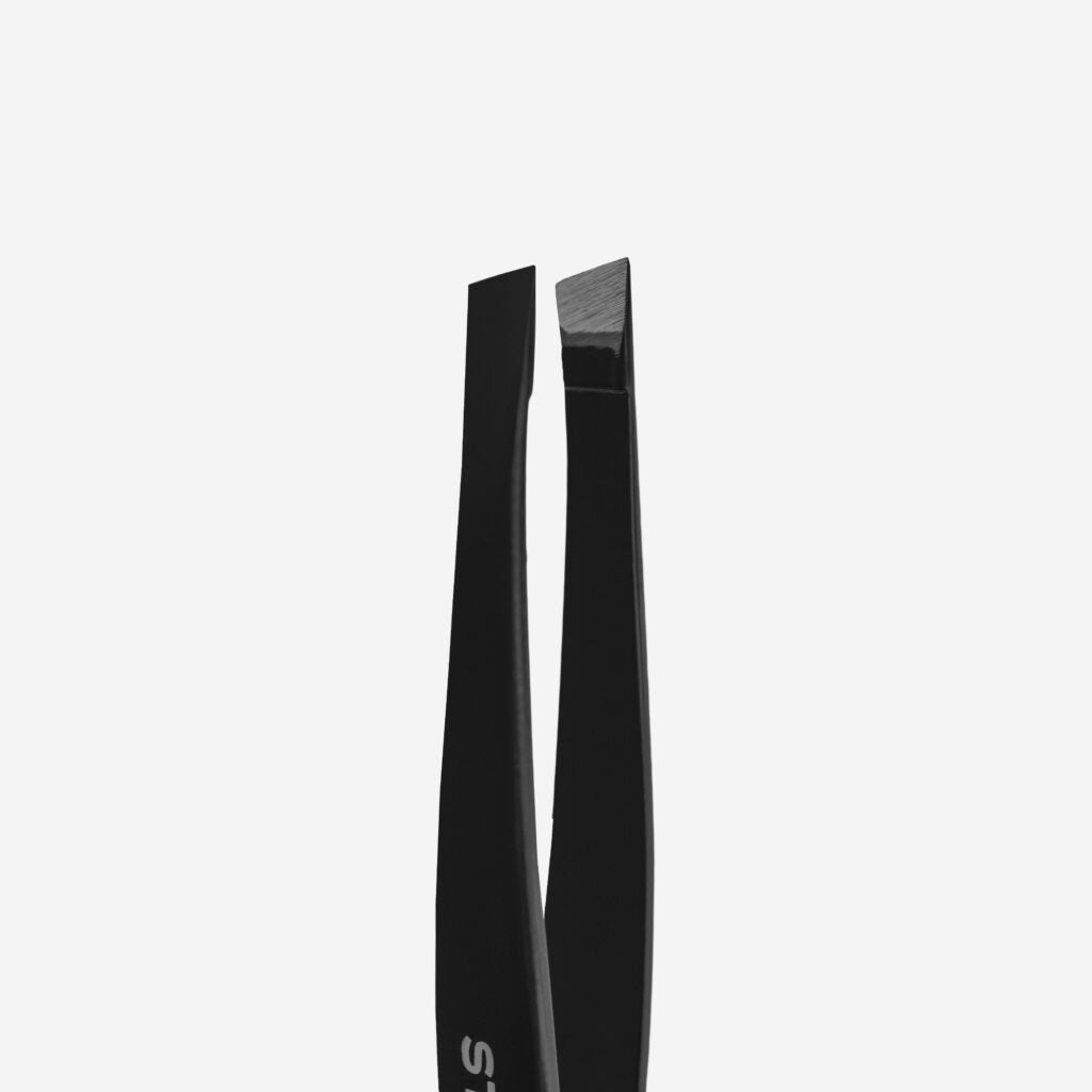 Staleks Eyebrow Tweezers Black EXPERT 11 TYPE 3b (Wide Beveled)