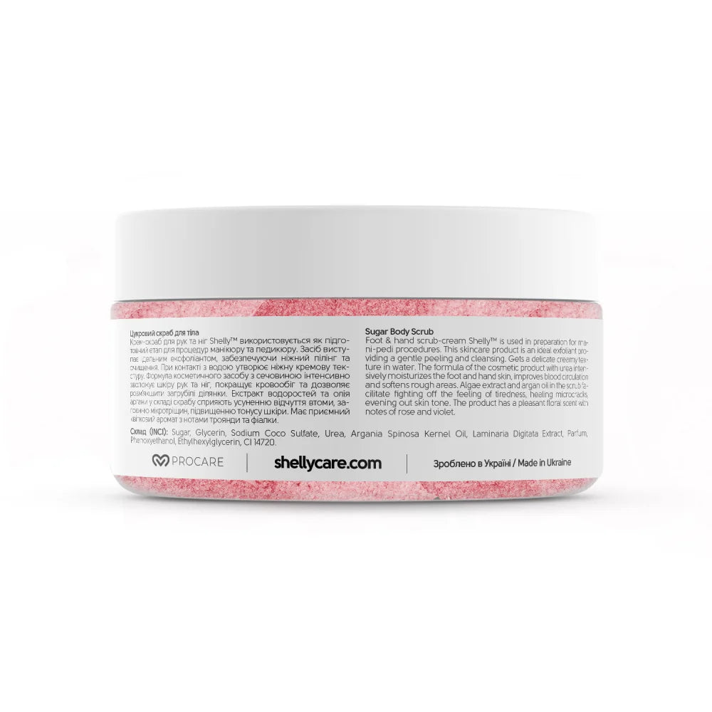 Shelly Hand & Foot Cream Scrub with Urea, Seaweed Extract & Argan Oil 350 g